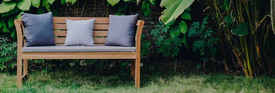 banc de jardin en teck