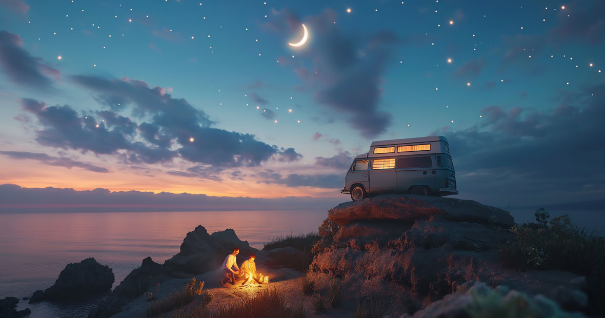 camping au bord de la mer