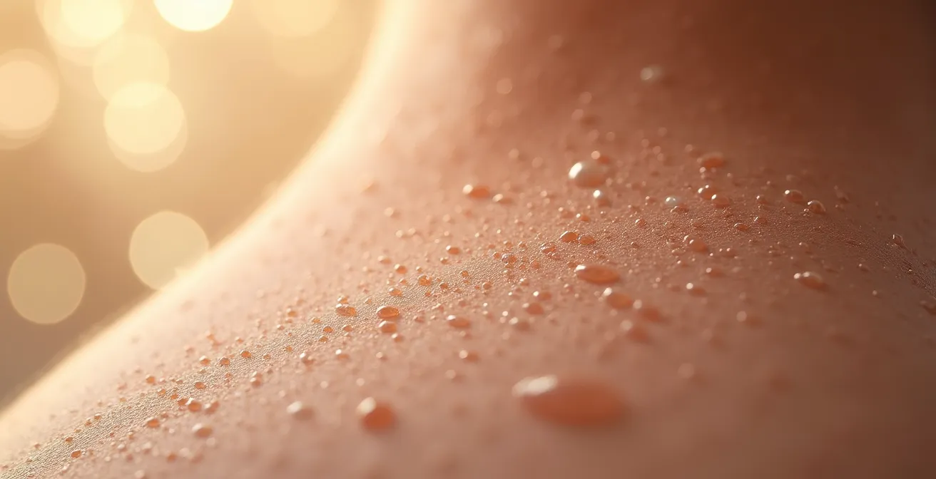 Évolution microscopique de la densité de collagène dans le derme selon l'âge