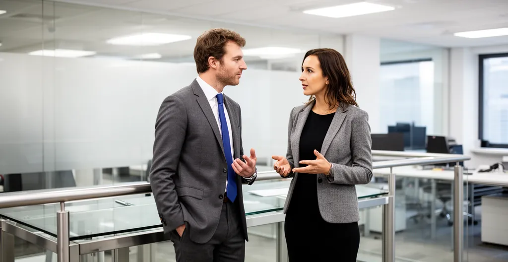 Échange professionnel sur la gestion des délais clients